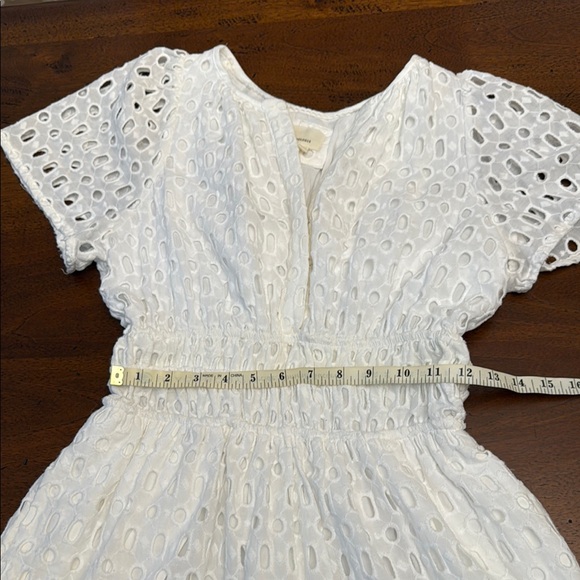 Anthropologie The Somerset Mini Dress: Eyelet Edition White Size Small - Picture 13 of 16